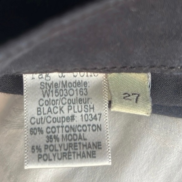 Rag & Bone, Black Jeans,Skinny Jeans Black Plush Button & zipper fly, Size 27 - Picture 9 of 12